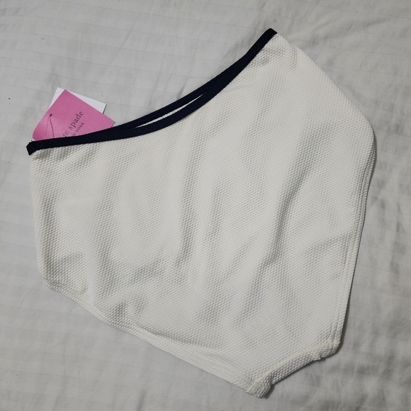 NWT Kate Spade New York Textured High-Waist Bikini Bottoms size XS - Picture 4 of 6